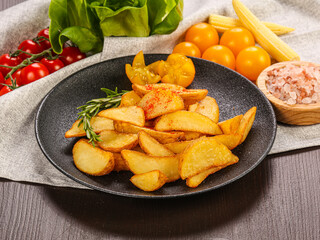 French fried golden tasty potato