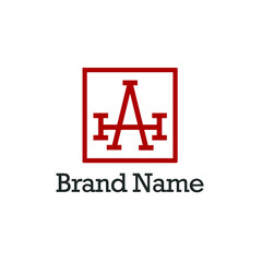 AH or HA Livestock Branding Logo Concept