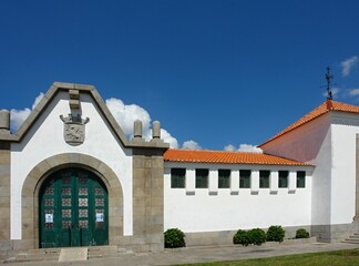 Fototapeta na wymiar Historic market hall building in Santo Tirso, Porto - Portugal 