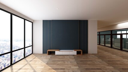 office lobby waiting room 3d render the realistic design