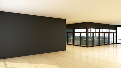 office wall for company logo mockup