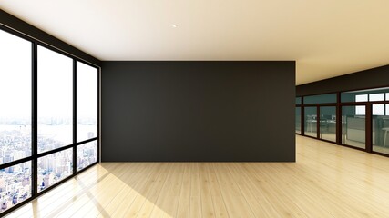 office wall for company logo mockup