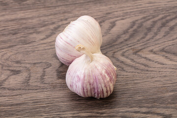 Fresh ripe and tasty garlic