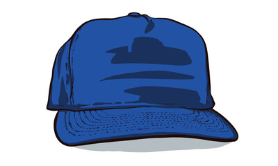 Blank Blue Democratic Hat - obrazy, fototapety, plakaty