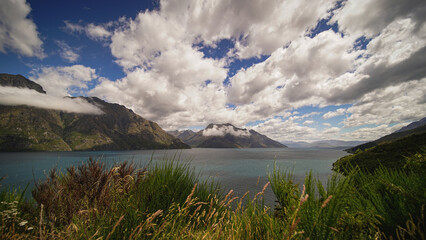 Southern island New Zealand Lake spectacular views wallpaper