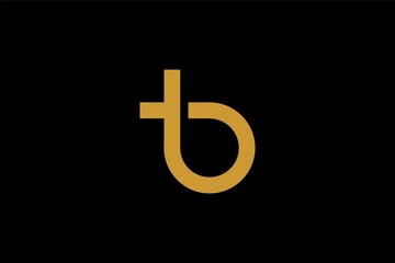 Letter B logo design. Abstract technology sign symbol. Monogram B outline icon vector.