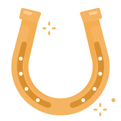 horseshoe flat icon