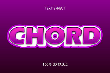 chord color purple editable text effect