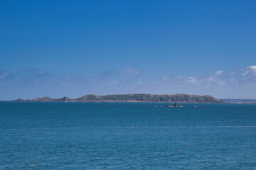 Fototapeta na wymiar view of the coast of the atlantic ocean