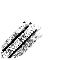 tire tracks vector