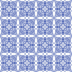 Seamless pattern with Decor tile, mosaic oriental ornament. Vector illustration for designing posters, cards, prints, stickers, fabric, textile, gift paper, scrapbooking.