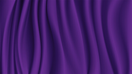 Abstract vector background luxury purple cloth or liquid wave. Abstract or purple fabric texture background. Cloth soft wave. Creases of satin, silk, and cotton.
