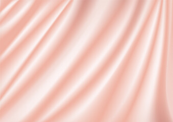 Abstract vector background luxury old rose cloth or liquid wave Abstract or pastel fabric texture background. pink Cloth soft wave. Creases of satin, silk, and cotton.