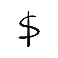 Dollar vector icon. Money illustration symbol. Currency sign or logo.