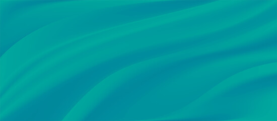 The luxury of light Blue green fabric texture background.Closeup of rippled Blue green silk fabric.Abstract  cloth or liquid wave  vector background.Cloth soft wave. Creases of satin, silk, and cotton