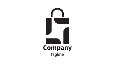 Premium vector shopping bag logo, icon design