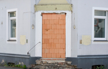 Zugemauerte Haustür