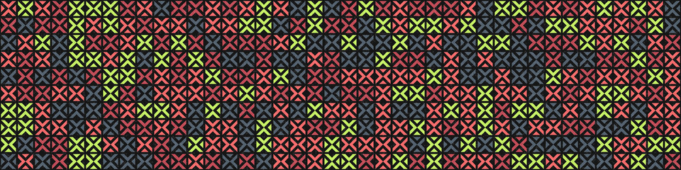 Abstract Geometric Pattern generative computational art illustration