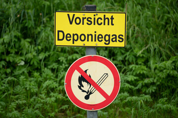 Vorsicht Deponiegas