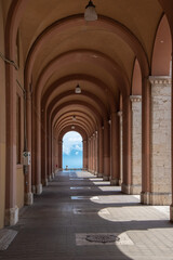Fototapeta premium Perugia (Italy) - A characteristic views of historical center in the beautiful medieval and artistic city, capital of Umbria region, in central Italy.