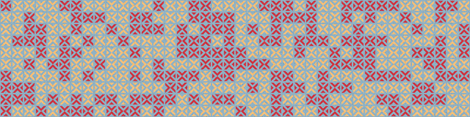 Abstract Geometric Pattern generative computational art illustration