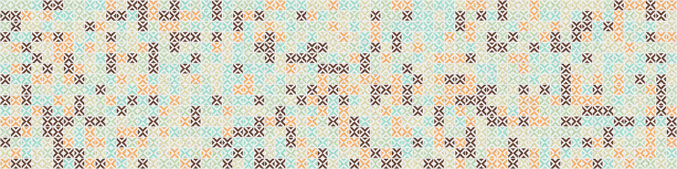 Abstract Geometric Pattern generative computational art illustration