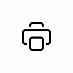 printer print page Outline Icon, Logo, and illustration