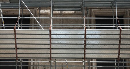 scaffolding for construction work