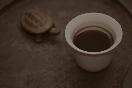 image of black tea cup