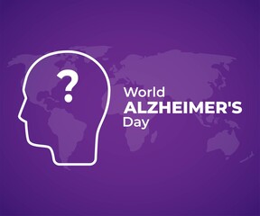 vector illustration for world Alzheimers day.