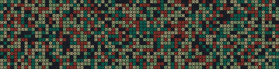 Abstract Geometric Pattern generative computational art illustration