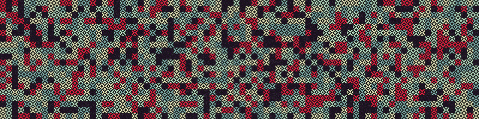 Abstract Geometric Pattern generative computational art illustration
