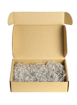 Shredded Papers in Brown Box