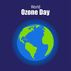 vector illustration for world Ozone day