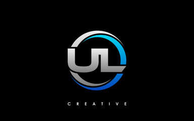 Fototapeta UL Letter Initial Logo Design Template Vector Illustration obraz