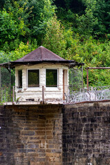guard tower at an old abandoned prison in the Great Smoky Mountains