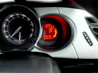 Close up Car Speedometer