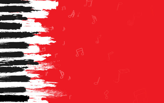 Red Music Conceptual Illustration