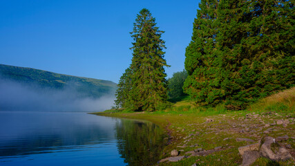 The bridge of the Caerfanell at Abercynafon near the reservoir of Tal-y-Bont, Wales