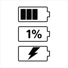 battery of phone, battery charging sign, power and energy of telephone