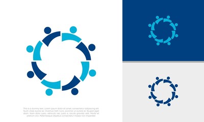 Human Resources Consulting Company, Global Community Logo. Social Networking logo designs.
