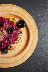 beet salad with walnuts and prunes