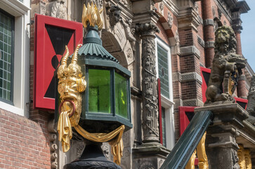 Detail of the town hall (1614) of Bolsward, The Netherlands © HollandPhotostock.nl