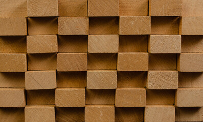 stack of wooden block background - 451976164