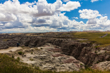 Fototapeta na wymiar Big Badlands Overlook, Badlands National Park, South Dakota