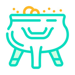 prepare poison fairy tale color icon vector. prepare poison fairy tale sign. isolated symbol illustration