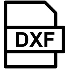 DXF File Format Vector line Icon Design