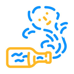 gin fantasy character color icon vector. gin fantasy character sign. isolated symbol illustration