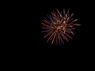 Obraz premium festive fireworks, fireworks in the night sky