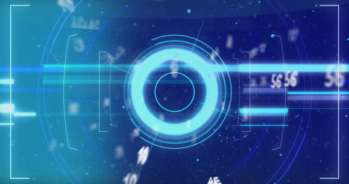 Image of scope scanning and numbers moving